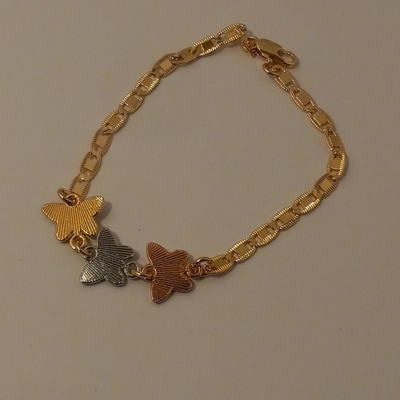 Gold Layered Woman Bracelet Butterfly/ORO LAMINADO - Picture 7 of 8